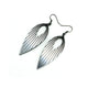 Nativas [10] // Acrylic Earrings - Brushed Silver, Black