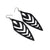 Arrowhead 03 [L] // Leather Earrings - Black - LIGHT RAZOR DESIGN STUDIO