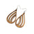 Drop 02 [S] // Wood Earrings - Canarywood - LIGHT RAZOR DESIGN STUDIO