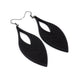 Terrabyte v.13 // Leather Earrings - Black - LIGHT RAZOR DESIGN STUDIO