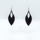 Terrabyte v.13 // Leather Earrings - Black - LIGHT RAZOR DESIGN STUDIO