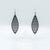 Terrabyte v.11_1 // Leather Earrings - Black - LIGHT RAZOR DESIGN STUDIO
