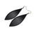 Terrabyte v.11_2 // Leather Earrings - Black - LIGHT RAZOR DESIGN STUDIO