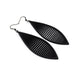 Terrabyte v.11_3 // Leather Earrings - Black - LIGHT RAZOR DESIGN STUDIO