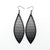 Terrabyte v.11_4 // Leather Earrings - Black - LIGHT RAZOR DESIGN STUDIO