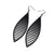 Terrabyte v.11_5 // Leather Earrings - Black - LIGHT RAZOR DESIGN STUDIO